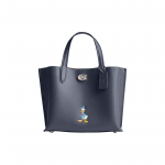 Coach X Disney koost&ouml;&ouml; Willow 24 Donald Ducki tr&uuml;kiga Suure mahutavusega magnetilise kinnitusega Kahepoolne nahast kott Naiste kott Mitmev&auml;rviline CQ797-LHDEI Basic Set (Bag+Dust Bag)
