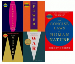 Kogu 5 raamatut - [L&Uuml;HIKESED] Seduction, Power, WAR, Mastery ja Concise Laws, Pehmekaaneline 5 books