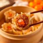 Guangzhou restorani soolatud munakollasega kleepuv riis Siu Mai