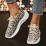 Moodsad naiste leopardmustrilised kootud tossud 2026 S&uuml;gis Slip-on jalatsid Naistele Kerged vaba aja sporditossud Suurused 35 leopard