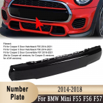 51117337791 Esip&otilde;rkeraua numbrim&auml;rgi kate l&auml;ikiv must numbrim&auml;rgi paneel BMW Mini F55 F56 F57 JCW Cooper S 2014-2018 jaoks