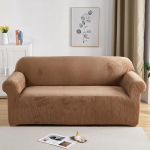 Sametised diivanikatted elutuppa &uuml;hev&auml;rvilised pl&uuml;&uuml;s L-kujulised nurgadiivani kate Elastne kaitse, paks kate 1/2/3/4 istekohale 1 Seater 90-140 cm