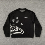 Broken Planet Jacquardiga Tikitud Logoga Kootud Pullover Ameerika T&auml;navastiilis Meeste ja Naiste Vabaaja &Uuml;mmarguse Kaelusega Pullover S gray