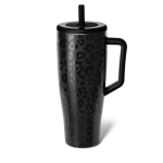 Brumate 30oz 40oz isoleeritud reisimug k&auml;epidemega auto t&ouml;&ouml;les&otilde;iduks ja v&auml;listingimustes kasutamiseks Leopard Black,40oz