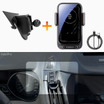 M&otilde;eldud Ford Kuga Escape 2012-2018 2019 jaoks Telefonihoidik Automaatne Magnetiline Kinnitus Nutikas Tundlikkus Traadita Laadimine &Uuml;he Nupuvajutusega Vabastus Base and holder 3