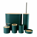 6 t&uuml;kki 6 t&uuml;kki Pesuruumikogu &Auml;ravooluga seebialus Tualettitarvete hoidik Tugev Vannituba Dark Green