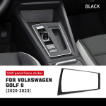 Volkswagen VW Golf 8 MK8 2020 2021 2022 2023 jaoks Ehtne s&uuml;sinikkiust kleebis Auto sisekujundus Punane k&auml;igukangi paneeli dekoratsioon Tarvikud 02 / Right Hand Drive