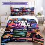 Grand Theft Auto Tekikate Komplekt Ideaalne &Uuml;hiselamusse Pehme Kangas J&otilde;ulukink 135cmx200cm