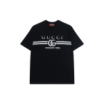 GUCCI Puuvillane trikotaaž GUCCI tr&uuml;kiga T-s&auml;rk 785345-XJGKJ-1070 XS white