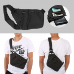 Sling kott Meeste eesmine Cross Body Bag vargusvastane turvaline rinnatasku kott &Otilde;lakott meestele must