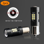 2tk Autovalgusti 1156 LED BA15S P21W LED BAU15S PY21W BAY15D 1157 P21/5W R5W 21 SMD 3030 Auto lambipirnid LED 12V - 24V BA15S 1156 valge