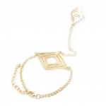 Les Tr&eacute;sors De Lily [J9178] - Bracelet bague 'Chor&eacute;graphie' dor&eacute; kuld