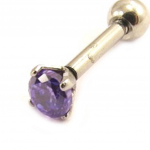 Les Tr&eacute;sors De Lily [L4487] - Micro barbell 'Essentiel' violet (tragus) lilla