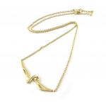 Les Tr&eacute;sors De Lily [N5396] &ndash; kullatud kaelakee 'Sissi' valgest kullast kuld