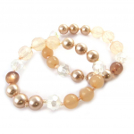Les Tr&eacute;sors De Lily [N6342] - Bracelet 'Sissi' ros&eacute; - 12 mm Heleroosa