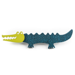 Les Tr&eacute;sors De Lily [Q9701] - Broche artisanale 'Marionettes' turquoise vert (crocodile) - 83x20 mm t&uuml;rkiissinine