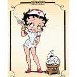 Teemanttikandid Cartoon betty Teemantmaal T&auml;is &uuml;mmargune rhinestones pilt 20X30CM