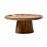 Puidust &uuml;mmargune pjedestaal magustoidulaud K&otilde;rge kandikuga koogialuse hoidik tassikoogiekraan S