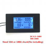 4 in1 20A/100A digitaalne arvesti DC 6,5-100 V voltmeeter Ampermeeter AC80-260 V volti Ampermeeter pinge voolu indikaator v&otilde;imsusm&otilde;&otilde;tur