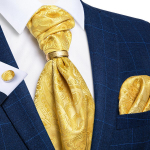 Meeste Ascot lips r&otilde;ngasruudulise lillelise kravati lipsuga siidist taskur&auml;tik mansetin&ouml;&ouml;bid peoaksessuaaride jaoks AS-2002