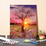 Numbrid &otilde;limaal Kodukaunistus Kunst l&otilde;uend Digitaalne &otilde;limaal DIY Painting numbrite j&auml;rgi 40x50cm no frame