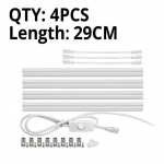 T5 LED-toru seinalamp 220V LED-ribavalgusti 6W 10W 300mm 600mm LED-luminofoortoru EL-i toitel&uuml;litiga k&ouml;&ouml;givalgustiga 4PCS-29CM