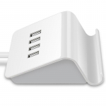 VAORLO USB2.0 Mini HUB 4 pordi adapteri telefonihoidiku tugi laadimine OTG andmeedastus arvuti s&uuml;learvuti lauale tarvik valge