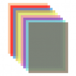 Andoer 9 * 2 v&auml;rvi / komplekt l&auml;bipaistev geelvalgustusfilter 30 * 21 cm / 12 * 8,3 tolli &uuml;lekatted toonitud mitmev&auml;rviline