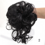 LUPU l&uuml;hike r&auml;pane kohev Chignon Donut Hair Pad elastne juuksen&ouml;&ouml;r kummipael S&uuml;nteetiline hobusesaba juuksepikendus