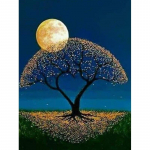 5D teemanttikandid Kuldlilled Ristpistes Teemantmaal Mosaiik Maastikukivid Kodukaunistus K&auml;sitsi valmistatud Full Round 20x30CM