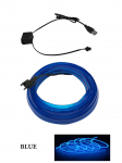 Auto Led Dekoratiivne Atmosf&auml;&auml;ri Kerge Auto K&uuml;lma Valguse Interj&ouml;&ouml;ri modifikatsiooniriba USB Auto Atmosf&auml;&auml;ri Valguse Rea komplekt blue
