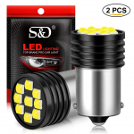2tk P21W LED 1156 BA15S 1157 BAY15D Led pirn P21 5W R5W R10W LED pirn 9SMD 3030 auto lambipirnid auto LED valgus 12V valge 1156 BA15S P21W R5W