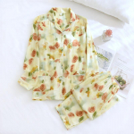 Kevad / Suvi Uued 100% viskoosist pikkade varrukatega p&uuml;ksid naiste pidžaama &uuml;likond pikk Magamisriided naiste kodu &Ouml;&ouml;r&otilde;ivad M