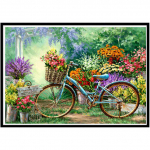 5D teemantmaaling maastik meremaastik laeva &uuml;mmargune teemanttikandid mosaiik kodukaunistus Full Round 20x30CM