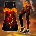 Phoenix Print joogariietus naistele Moodne 3D Prinditud Treening Retuusid Fitness Sport K&otilde;rge v&ouml;&ouml;kohaga vabaaja joogap&uuml;ksid 8XL