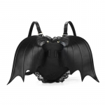 Gothic Bat Wing naiste seljakott, must punk stiilsed koolikotid t&uuml;drukule Angel Wings armas v&auml;ike kuradi pakett must