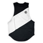 Muscleguysi suvine uus br&auml;ndi Patchwork Print Varrukateta T-s&auml;rk vabaaja mood meeste sportlikud kulturismi fitnessi vestid M must