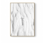 Nordic Feather Posters must-valge l&otilde;uend prindib l&otilde;uendimaali seinakunsti pilte elutoa kortsus stiilis 21cm&times;30cm No Frame