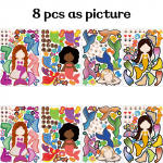 Lot Style Looge oma kleebised lastele, Ise ise looma n&auml;o kleebis, Peofestivali soosimise auhind Loominguline k&auml;sit&ouml;&ouml;, naljakas puslekleebis