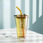 450 ml kohviklaasist tassid kaane ja &otilde;lgedega Paks klaasist kruus Kuumakindel piimamahl, veetass joogin&otilde;ud parkkoor