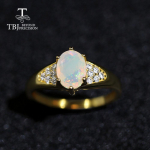 V&auml;rviline s&auml;rav Opaal v&auml;&auml;riskivi h&otilde;bedane s&otilde;rmus naturaalne Etioopia opaal 925 sterling h&otilde;be peen ehted naistele igap&auml;evaseks kandmiseks us ring size 8# valge