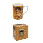Les Tr&eacute;sors De Lily [A1255] &ndash; pruun portselankruus Gustav Klimt (Adele) - 10x7. 5 cm pruun