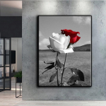 5D DIY Teemantmaalimine Punased ja valged roosid Ristpistes komplekt T&auml;ielik teemanttikand Mosaiikkunst Pilt teemantkividest Dekoratsioon Kingitus Full Round 20x30cm