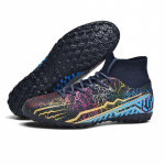 Noorte T&auml;iskasvanute uue kvaliteediga p&otilde;rutusamortisatsiooniga libisemis- ja kulumiskindlad k&otilde;rge &uuml;laosaga l&uuml;hikese naelaga v&auml;lisjalgpalli- ja spordijalatsid 46 must