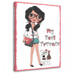 L&otilde;uendiprint Fashion Boy Girl 40x60 mitmev&auml;rviline