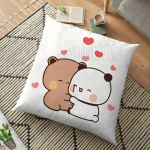 Piim ja Mocha Paarid Panda Bear Bubu Dudu Padja kate Viska Padi Kodu Dekoratiivne Ruuttr&uuml;kk Padjap&uuml;&uuml;r Diivanipadi 45cm 9