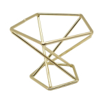 K&auml;sna kuivatusalus, rombikujuline kosmeetiline t&ouml;&ouml;riist korduvkasutatav, mugav ilumeigihoidik, tualett-tarvikud kuldne