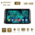 UAZ Patriot 3 jaoks 2016&ndash;2021 autoraadio multimeediumipleier Navigatsioon GPS WIFI Stereo Auto Android 2 Din 1+16GB
