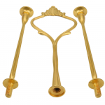 Crown 3 Tier Cake Cupcake Taldriku aluse k&auml;epideme riistvara kinnitushoidik One Size kuld