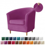 Split Velvet Club vannitugitoolid Tooli katted Stretch &uuml;hev&auml;rviline diivan Slipcover Diivani diivani kate baarileti jaoks koos istmekattega